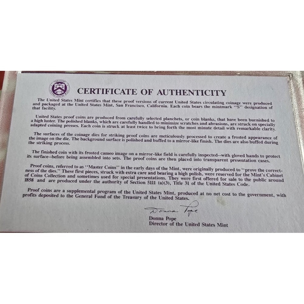 1990 S clad set United States Mint Proof Set Original Government Packaging - Picture 3 of 6